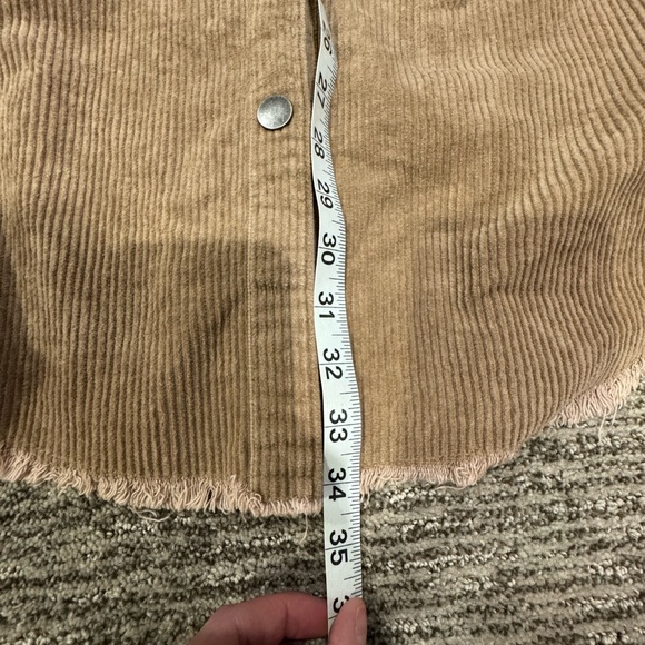 Bohme Corduroy Shacket shirt jacket Camel Small - Picture 11 of 11